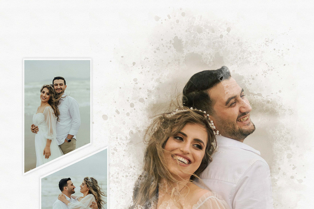 Watercolor Memory Photo Template, an Action Add-On by MRI STUDIO (Photo 5 of 10)