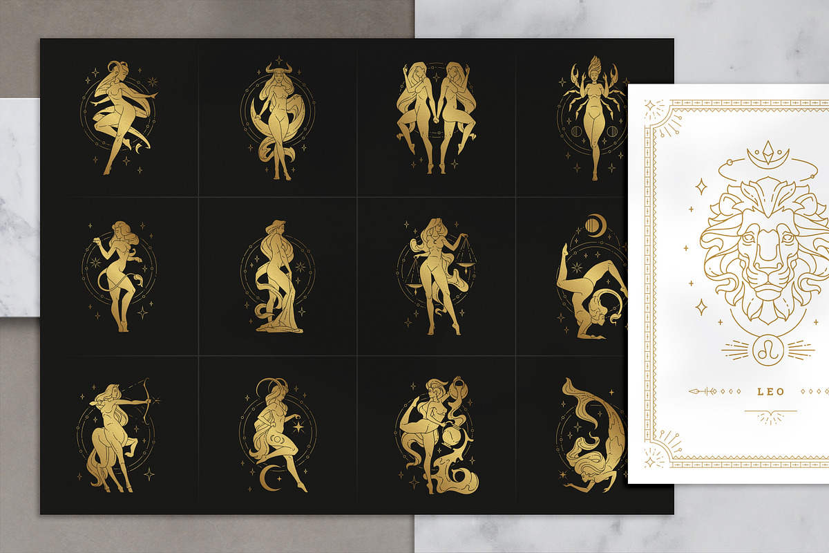 Astrology Zodiac Collection, an Animal Illustration by Vasya Kobelev (Photo 2 of 11)