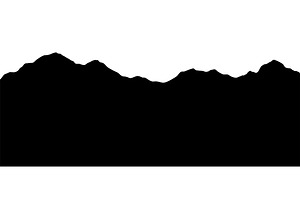 Mountains silhouettes landscape, an Illustration by the8monkey