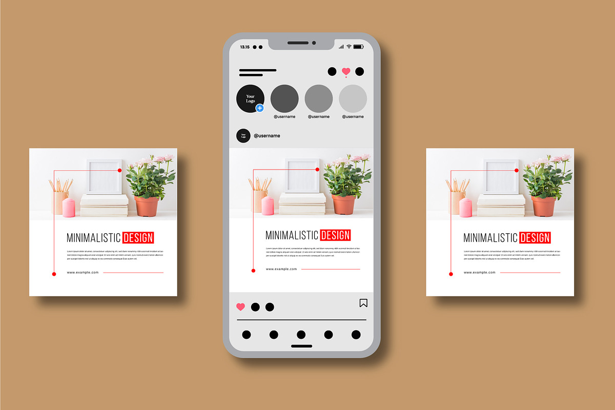 Minimalistic Social Media Layouts, a Social Media Template by MightyDesign (Photo 2 of 7)