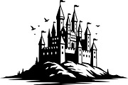 Medieval Castle Silhouette Bundle, an Illustration by hafijul (Thumbnail 2 of 9)