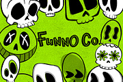 Hand Drawn Skulls Brush Stamp Pack, a Brush Add-On by Funno Co. (Thumbnail 4 of 4)