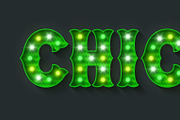 Retro marquee show alphabet design, an Object Graphic by RevelStockart (Thumbnail 5 of 10)