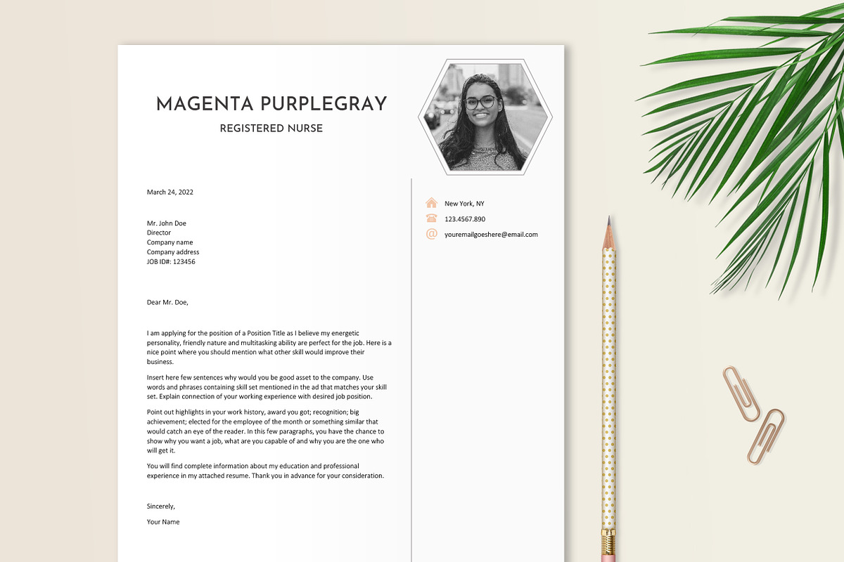 Medical Resume Template Word, a Resume Template by Stanin Studio (Photo 5 of 10)