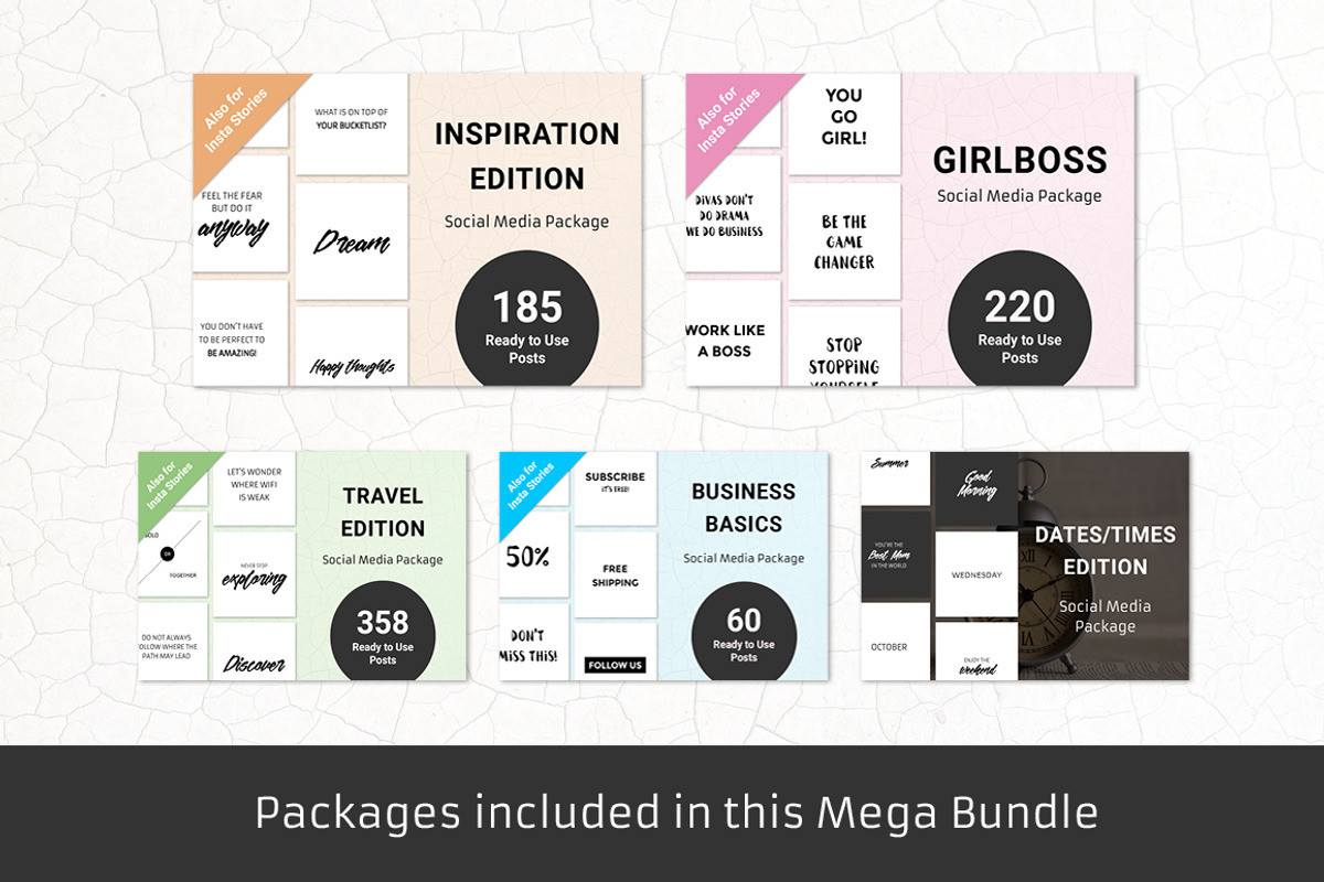 800+ Social Media Posts - Bundle, a Social Media Template by Annemiek van Luinen (Photo 2 of 12)