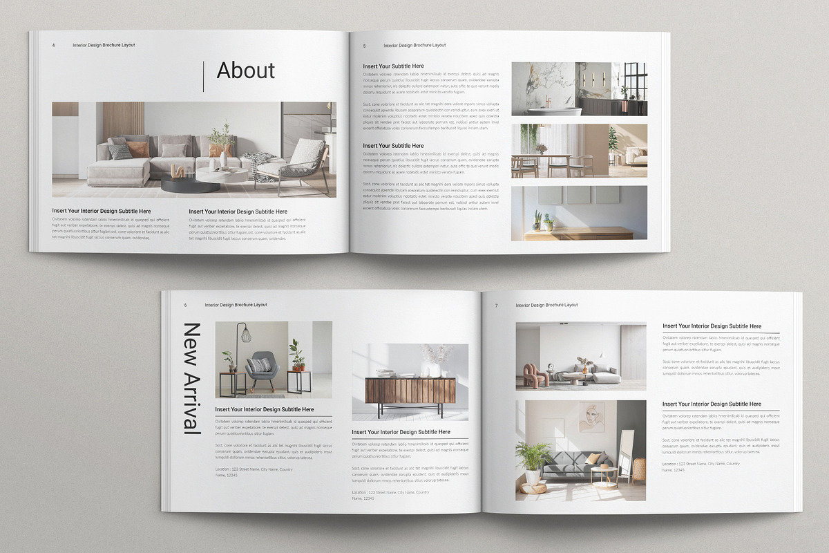 Digital Interior Design Landscape, a Brochure Template by TemplatesForest