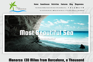 Menorca - Vacation WordPress Theme