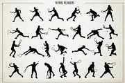 9 set of Vector sport silhouette, an Object Graphic by Giordano Aita Graphics (Thumbnail 9 of 11)