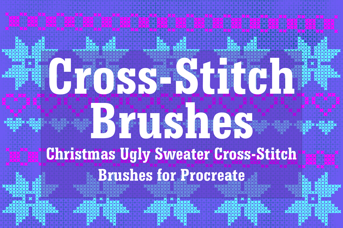 Christmas Cross Stitch Brush, a Brush Add-On by CosmicMedium (Photo 1 of 3)