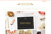 Honeycrisp- A Pretty WordPress Theme, a WordPress Template by angiemakeswebsites (Thumbnail 1 of 5)
