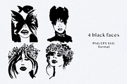 Black women silhouettes, an Object Graphic by Vera●Suleimanova (Thumbnail 4 of 8)