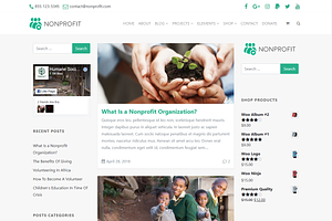 Nonprofit Charity WordPress Theme