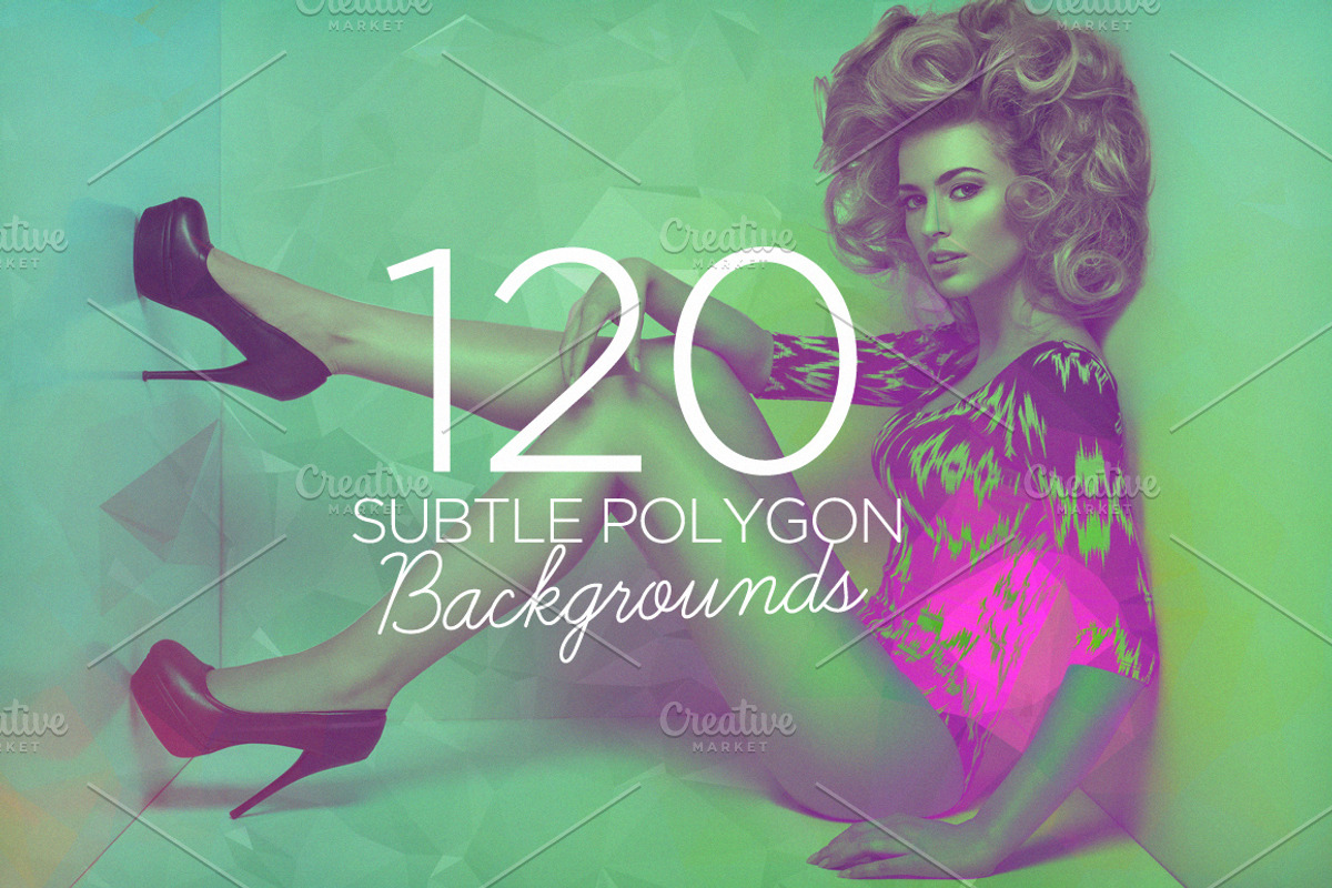 120 Subtle Polygon Backgrounds