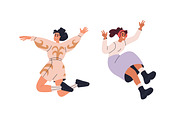 Happy people jumping up set, a Person Illustration by Good Studio (Thumbnail 10 of 12)