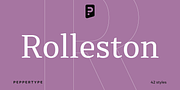 Rolleston, a Serif Font by Pepper Type (Thumbnail 1 of 12)