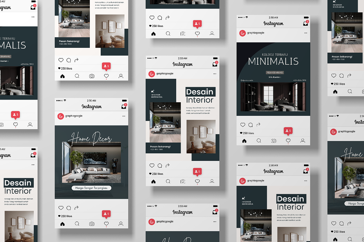 Instagram Template Desain Interior, a Social Media Template by Al Pavo Studio (Photo 2 of 3)