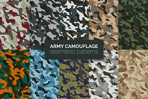 240 Camouflage Patterns Bundle