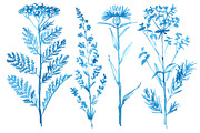 Seamless Cyanotype Floral Pattern wi, a Pattern Graphic by irina.vaneeva (Thumbnail 7 of 8)