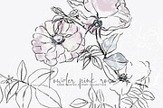 Hand-Drawn Abstract Rose Clipart, a Texture Illustration by Patishop Art (Thumbnail 3 of 9)