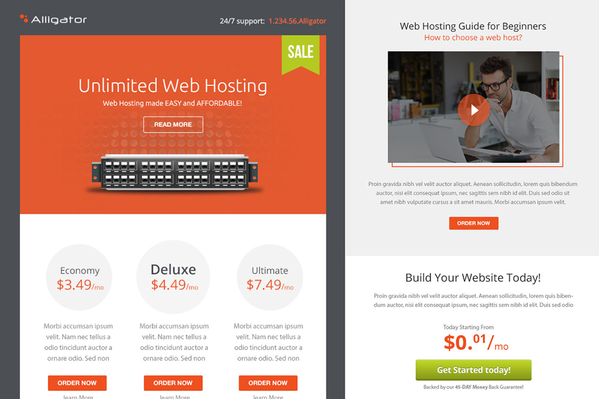 Alligator Business PSD EmailTemplate, an Email Template by Midnize Studio (Photo 2 of 3)