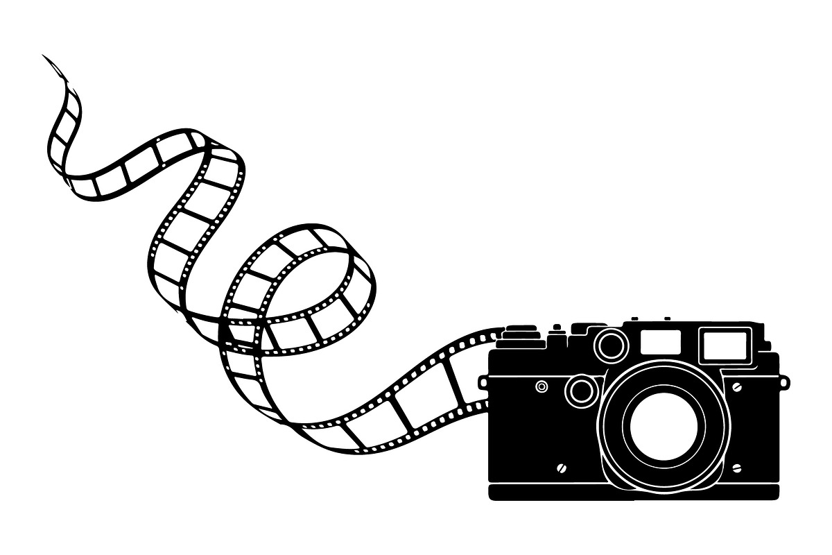 Vintage Camera Film Silhouette, an Object Illustration by yasushie (Photo 26 of 31)