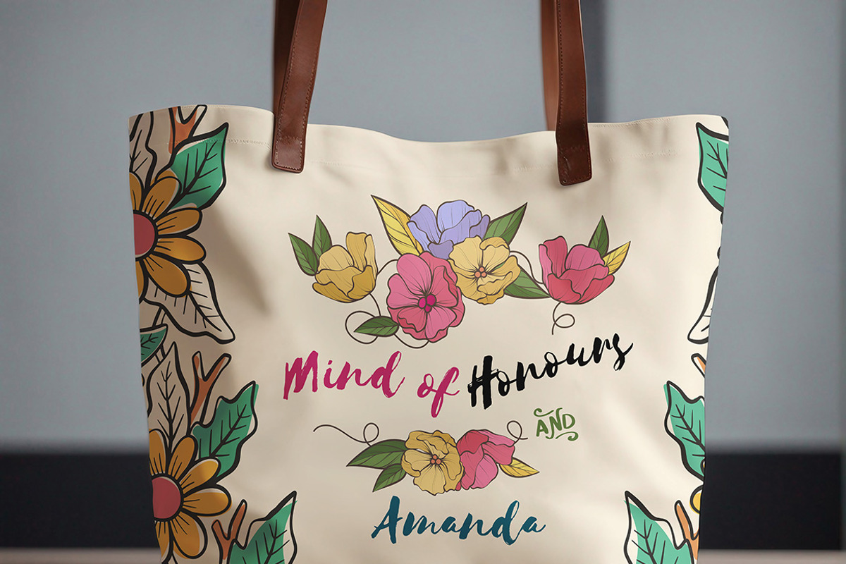 Leather Handle Tote Bag Mockup, a Merchandise Mockup by 3djagan (Photo 2 of 4)