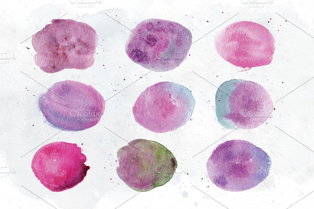 Zodiac Signs Watercolor Backgrounds, an Illustration by paperlions (Photo 4 of 8)