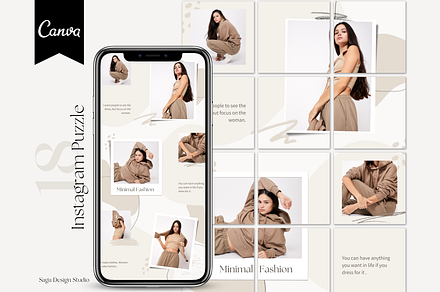 Minimal Fashion Instagram Puzzle