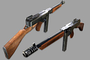 Thompson Submachine Gun, an Object 3D Model by Beatheart Creative Studio (Thumbnail 6 of 7)