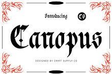 CS Canopus – Blackletter Font