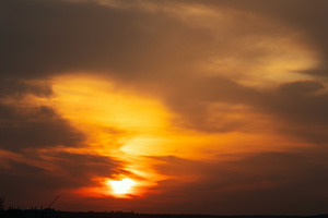 Spectacular golden sunset, a Nature Photo by Elena Vagengeim