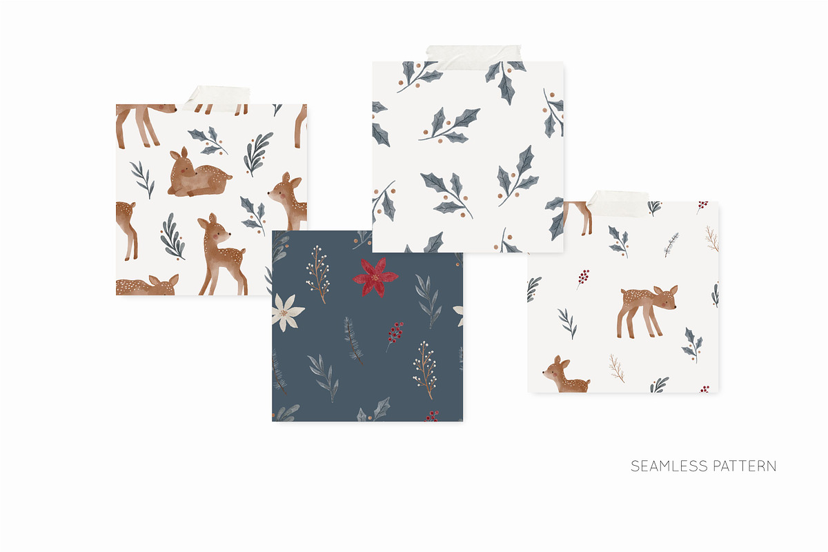Watercolor woodland fawn, an Animal Illustration by Cute And Wild (Photo 4 of 6)