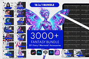 Procreate Fantasy Stamps Bundle, a Brush Add-On by Selentaori Studio (Thumbnail 1 of 20)