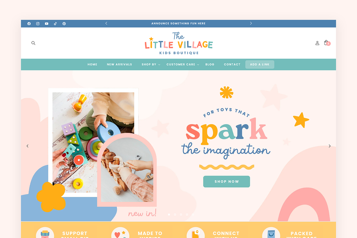 Primary Colors Shopify Theme | Kids, a Shopify Template by Design Pixie (Photo 2 of 11)