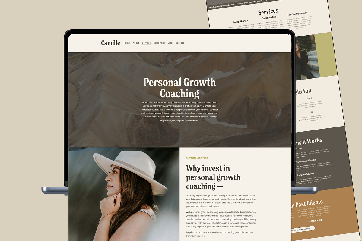Squarespace Coach Website Template preview 4