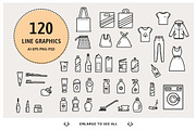Plastic Pollution Line Graphics, an Animal Illustration by nordicworker (Thumbnail 2 of 5)