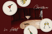 Christmas Grand Hotel Clipart, an Object Illustration by Teresa Art Store (Thumbnail 6 of 7)