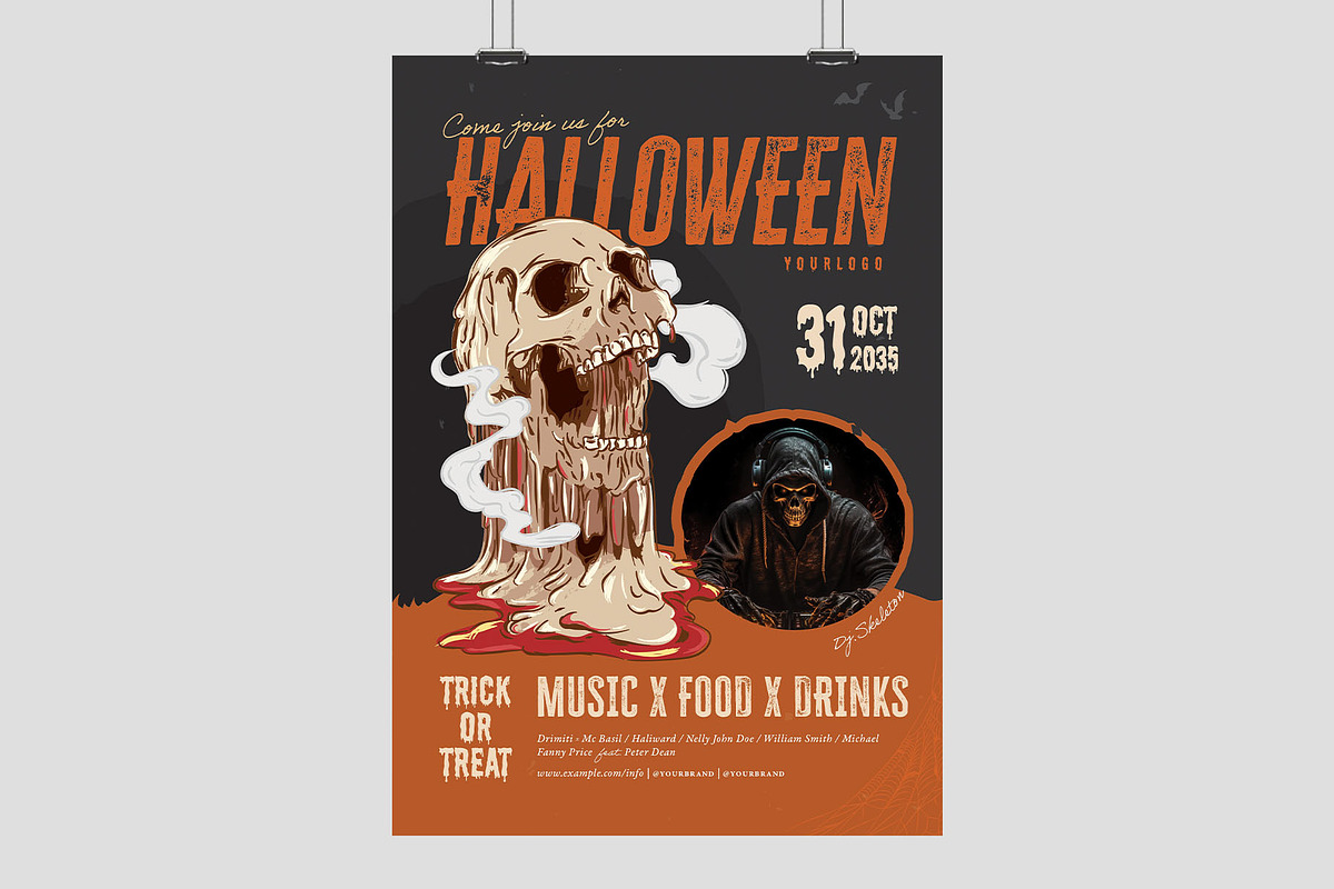 Halloween Flyer Template preview 3