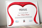 Certificate Word | PSD | AI, a Stationery Template by Curve Design (Thumbnail 4 of 6)