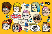 Hand-Drawn Vector Character Creator, a Person Illustration by Vectory by BSC (Thumbnail 2 of 5)