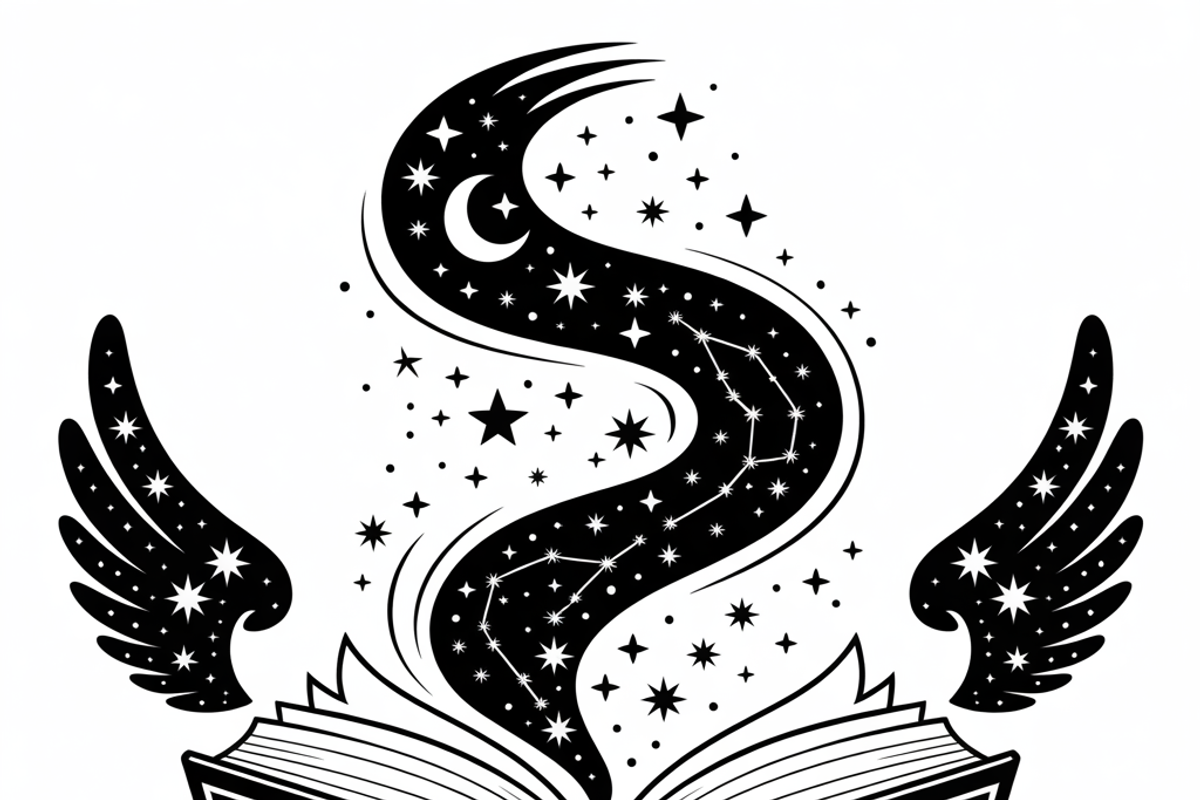 silhouette of a witch’s spellbook, an Illustration by Amazin_art (Photo 20 of 20)