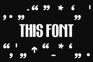 This Font - Display Font