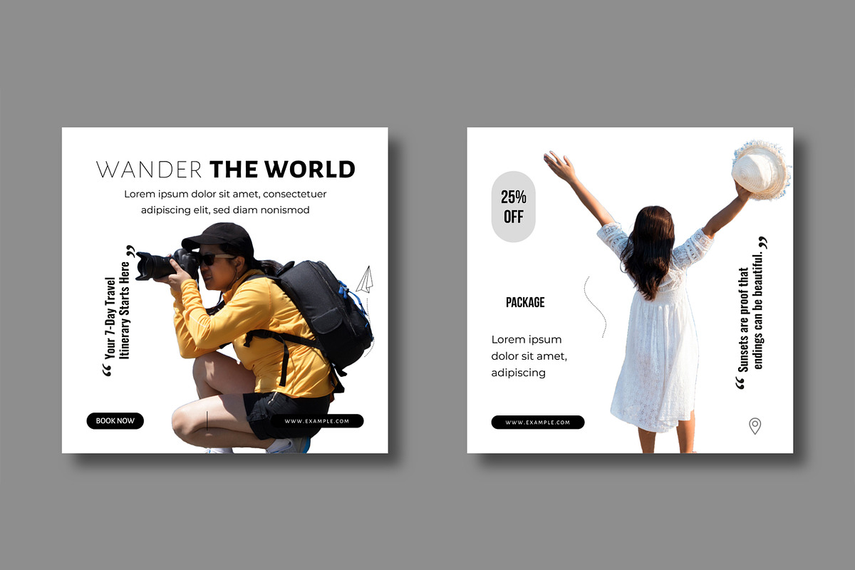 Adventure Travel Social Media Post preview 3