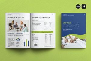 Annual Report Template, a Stationery Template by Creatiya Type