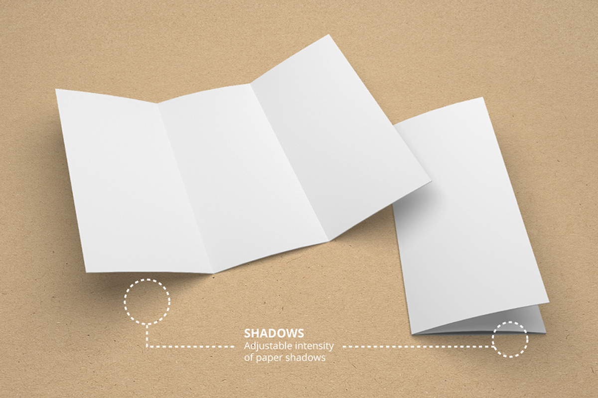 US Letter Trifold Brochure Mockup, a Print Template by Petr Stránský (Photo 5 of 8)