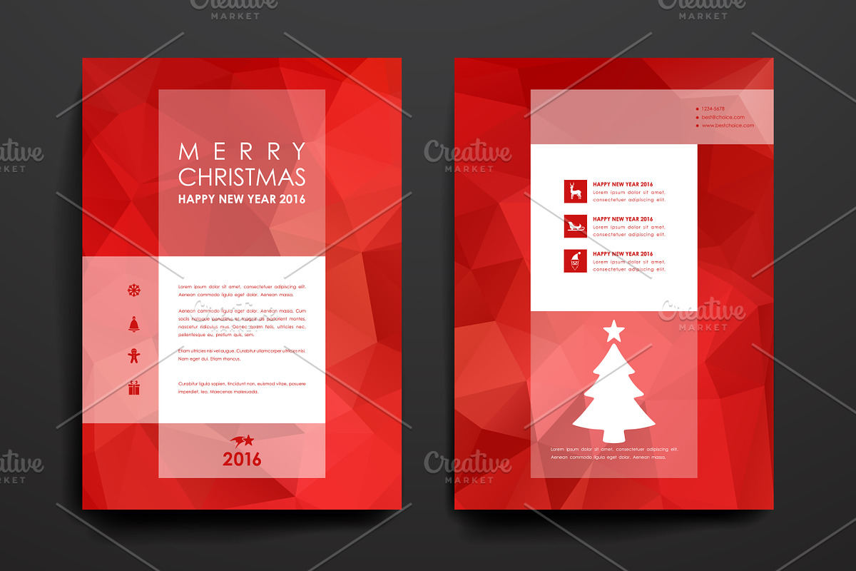 Merry Christmas Brochures, a Brochure Template by Palau (Photo 22 of 49)