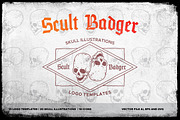 Scult Badger, a Branding & Logo Template by lups design (Thumbnail 1 of 17)
