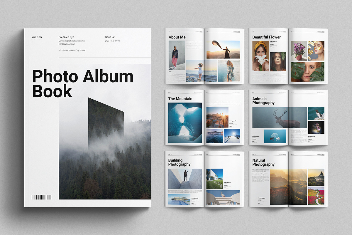Photo Book Template, a Magazine Template by E-Type (Photo 1 of 7)