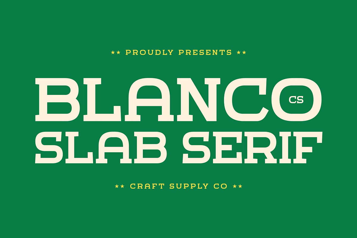 CS Blanco – Slab Serif Font, a Slab Serif Font by Craft Supply Co. (Photo 1 of 8)