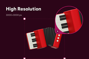 Music Instrument 3D Icon